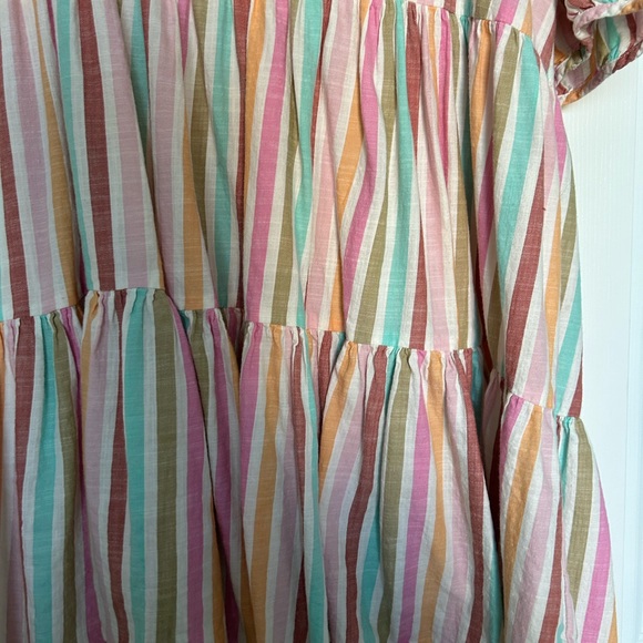 Colorful Striped juniors Dress - Picture 3 of 6